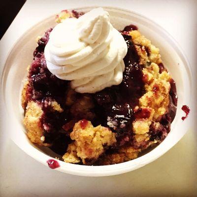 Blueberry Cobbler.