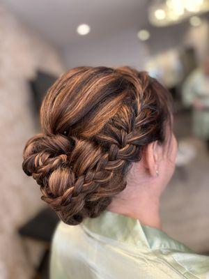 Bridal party updo