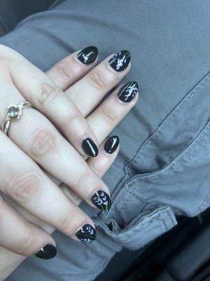 Acrylic fill and design