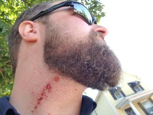 This is one of the neck's of my groomsmen the morning of our wedding