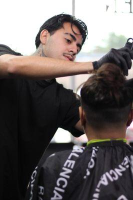 Barber Executing a haircut