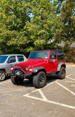 Ole Red Parked in Black Mountain, NC