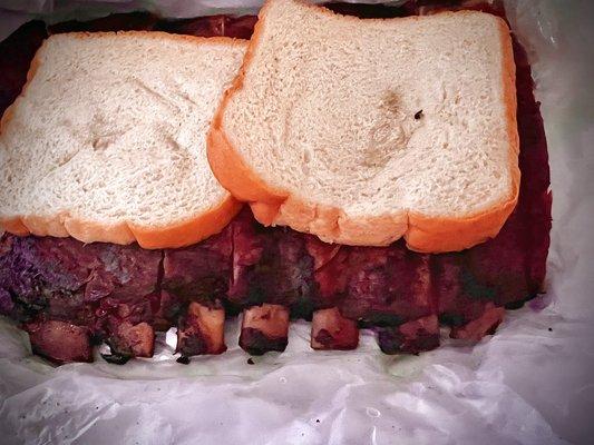 Half rack of ribs (bigger 1/2 rack than some places we've gotten for a whole rack!)