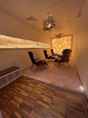 Come visit the salt room, sit back and relax in a zero gravity chair on a bed of salt and enjoy a 45 minute session!