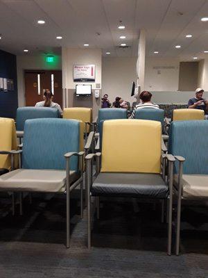 Waiting room, waiting to get labwork done