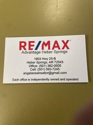 Angela Neal - RE/MAX Advantage Heber Springs