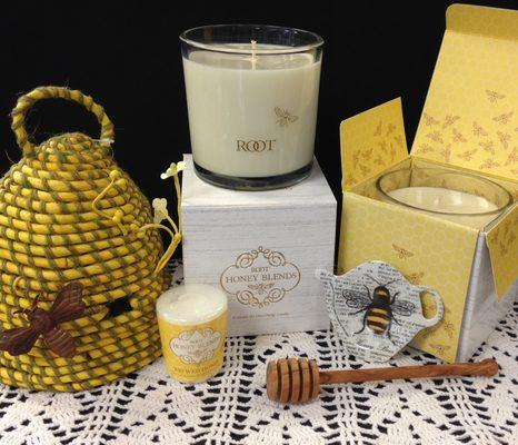Check out our wide selection of Root natural beeswax candles made with essential oils.