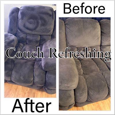 Couch cleaning offered as well to my clients and new clients too.