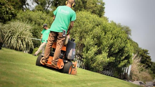 Mowing lawns in Hampton, Newport News, Yorktown, and Poquoson.