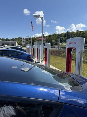 Some of the chargers were off line