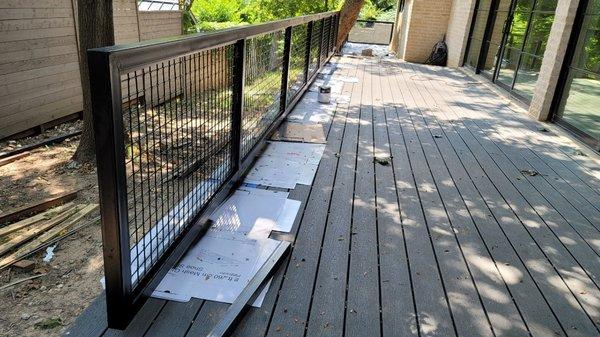 Custom patio railings