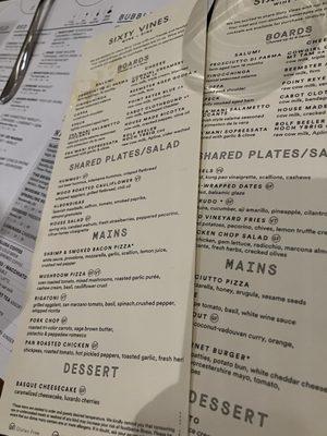 Competing soft opening menus