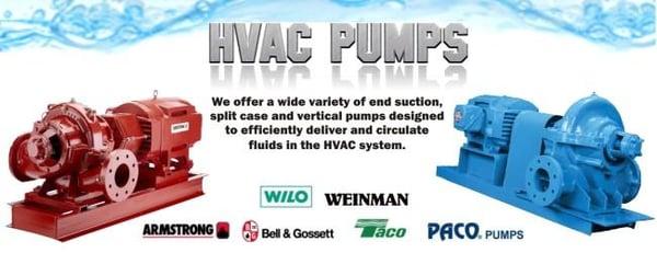 We carry a large selection of HVAC pumps at guarateed low prices.