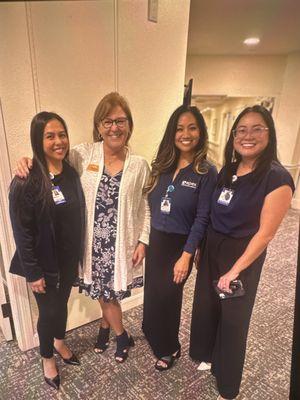 Roana, Apex Hospice Clinical Manager, Theresa Sunrise Director of Sales, Taylor Apex Account Executive, Mary Apex Patient Care Navigator