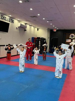 Little Tigers Belt Test. They did a Great Job!
