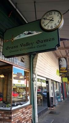 Out side of Grass Valley Games come here to play magic or even get a comic or two, also stock up on some board games you never knew existed.