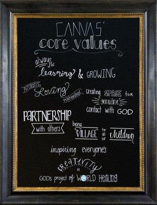 Our core values as a church