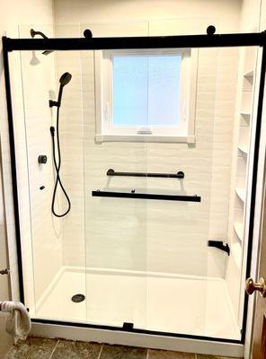 Finished shower - amazing