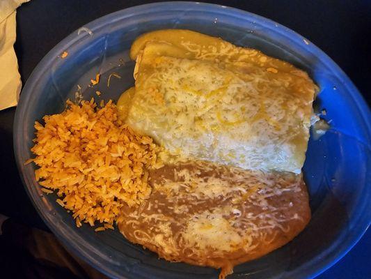 Shrimp super burrito