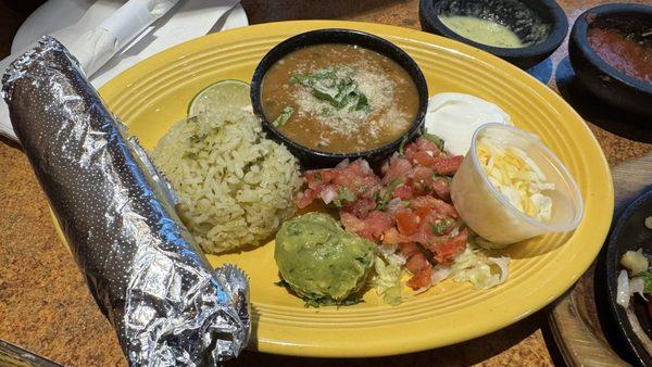 Setup for the lunch steak fajitas