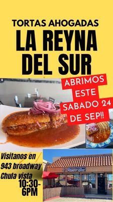 They will open on Saturday