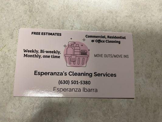 Esperanza’s Cleaning Services