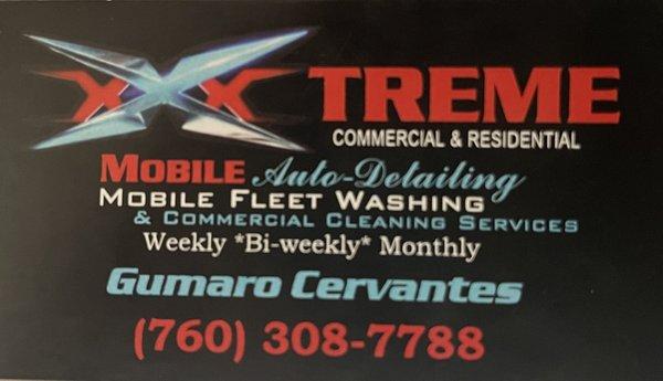 X TREME commercial & residential mobile auto detailing