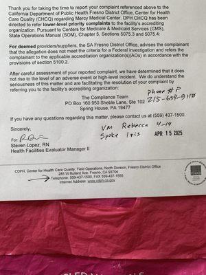 CA Department of Public Health - Licensing and Certification