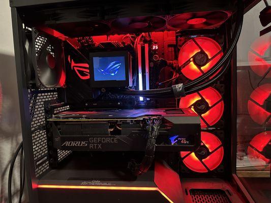 we build this amazing pc for the customer.