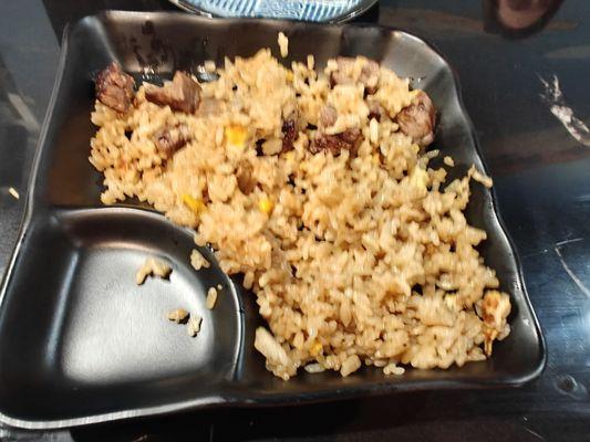 Steak hibachi. If you add rice it becomes steak fried rice!