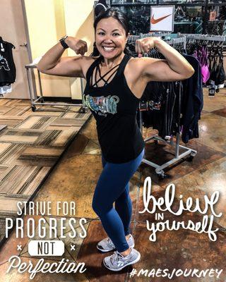 Hard work pays off... empty gym too