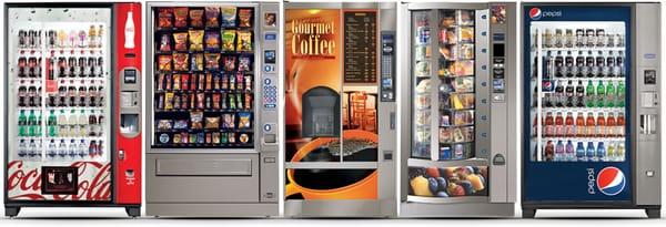 Triple J Vending offers many options in vending machines from snacks, drinks, coffee, frozen food and ice cream.