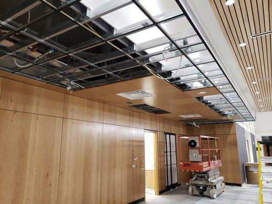 We install all types of ceiling systems.