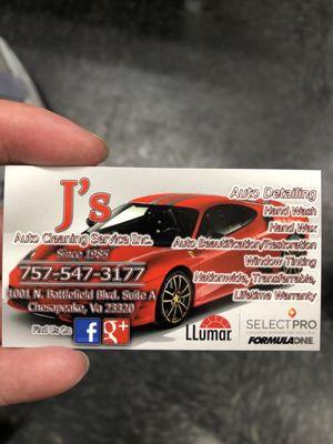 J's Auto Cleaning Service