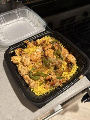 2 Mix Rice Bowl- chicken and shrimp