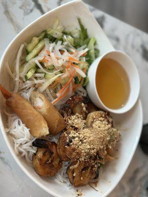 Vermicelli noodles with shrimp