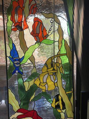 Custom tropical fish window
