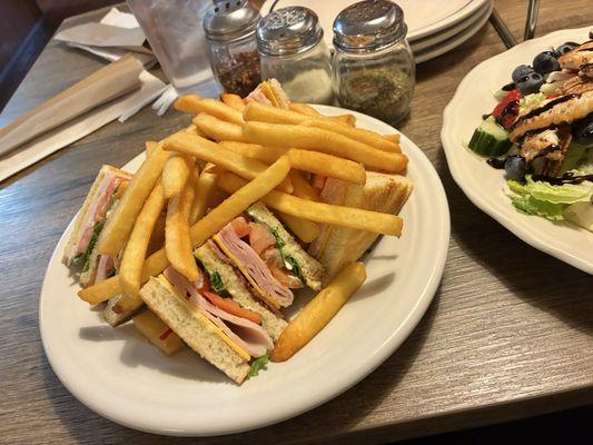 Courthouse Club with fries