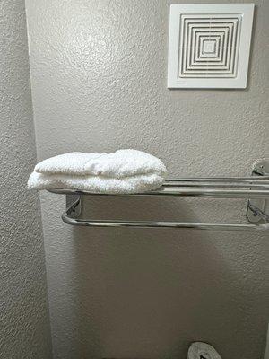 Only one towel