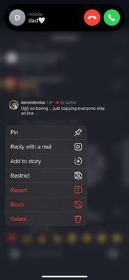 Him harrassing me online