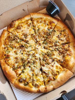 Smashing pumpkin pizza