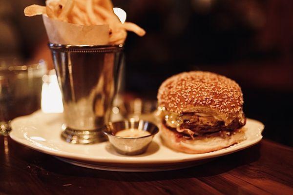 The Loyalist Cheeseburger and Fries