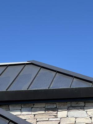 This photo is after Mr. Javier did this part from the roof