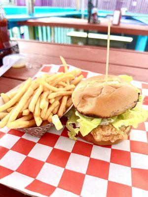 Mahi sandwich and delicious fries !