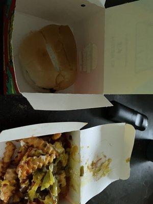 Beast burger Beast fries