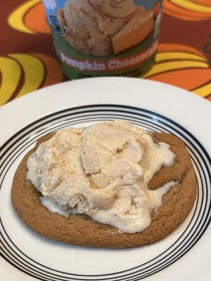 Pumpkin Delight with Pumpkin Cheesecake Ice Cream