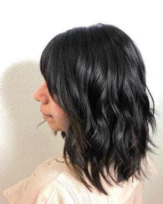 Textured lob by @artistryxmonica