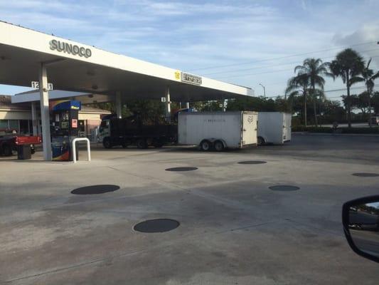 They will even unload their trailers and drive the machines over to the pumps to fill!