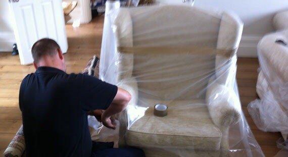 The furniture arriving at my parents place!