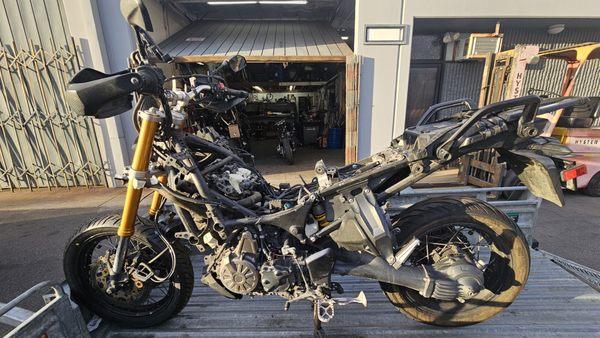 Doctor John's Motorcycle Frame Straightening